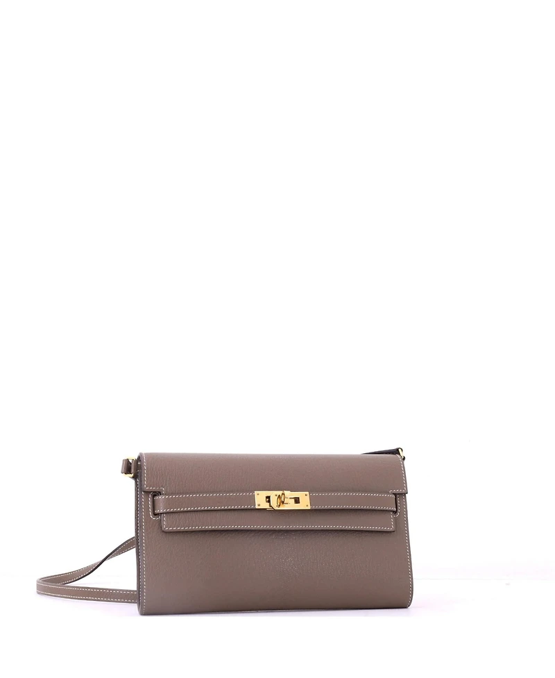 Pre-Owned HERMES Kelly To Go Wallet Chevre Mysore
