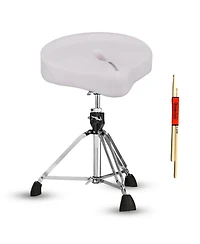 5 core Drum Throne 4inch Padded Seat Adjustable 25.5inch 360degree(s) Swivel Heavy Duty Guitar Stool
