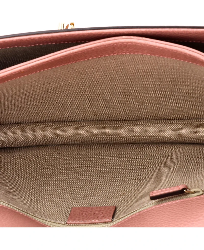 Pre-Owned Gucci Medium Interlocking Shoulder Bag Leather