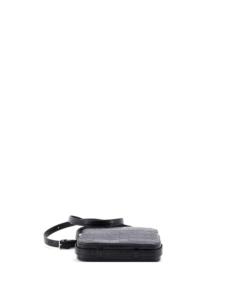 Pre-Owned Celine Mini Horizontal Phone Pouch Embossed Leather