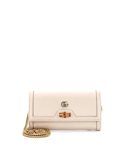 Pre-Owned Gucci Diana Wallet on Chain Leather