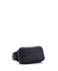 Pre-Owned Gucci Front Zip Belt Bag Gg Rubber Effect Leather