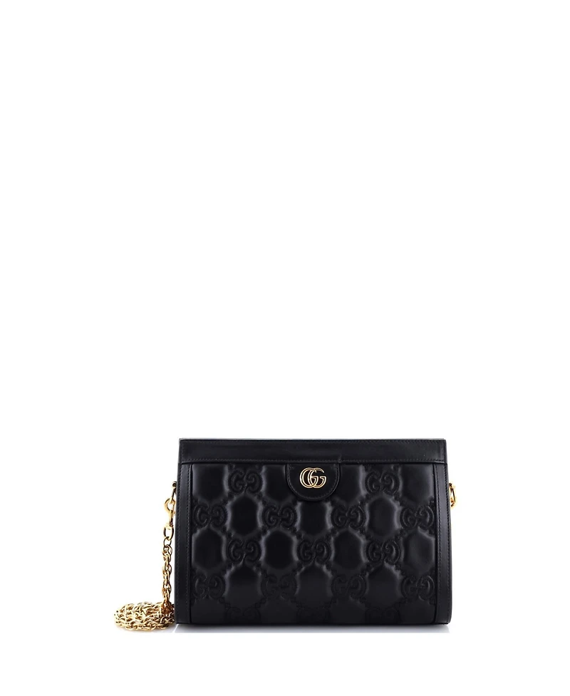 Pre-Owned Gucci Small Gg Shoulder Bag Gg Matelasse Leather