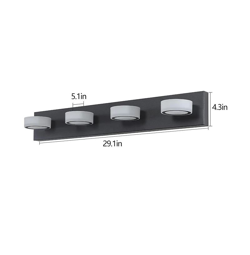 Busdays Inch Modern Light Led Vanity Light Bathroom Wall Light Fixture for Mirror Shower and Bathroom Decor