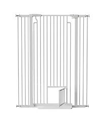 Streamdale Furniture Extra Tall Cat Gate with Small Door, Pressure Mounted