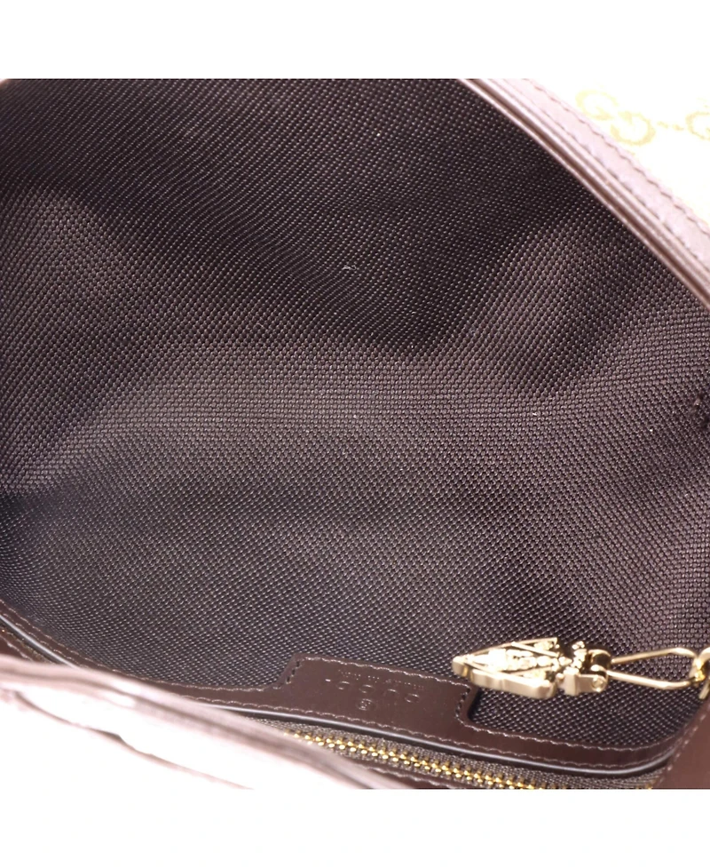 Pre-Owned Gucci Small Luce Shoulder Bag Gg Canvas with Leather