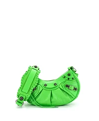 Pre-Owned Balenciaga Xs Le Cagole Giant Studs Shoulder Bag Embossed Leather