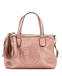 Pre-Owned Gucci Soho Convertible Soft Top Handle Bag Leather