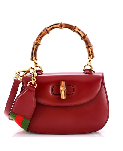 Pre-Owned Gucci Small Bamboo 1947 Top Handle Bag Leather