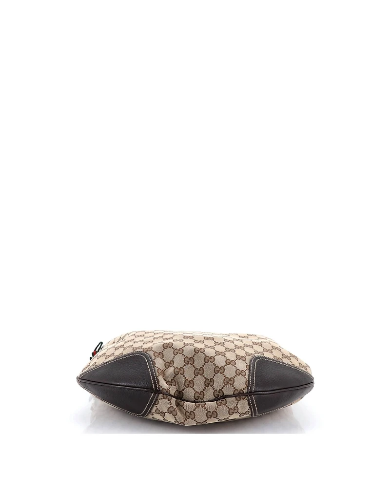 Pre-Owned Gucci Large Princy Hobo Gg Canvas