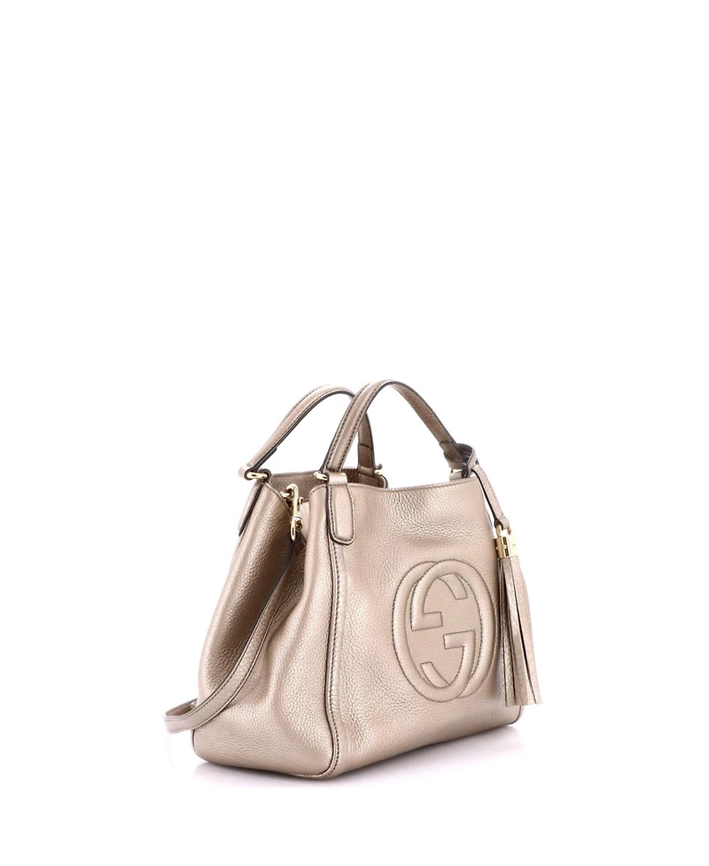 Pre-Owned Gucci Small Soho Convertible Shoulder Bag Leather
