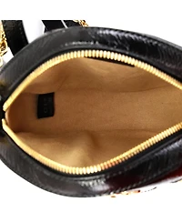 Pre-Owned Gucci Mini Ophidia Round Shoulder Bag Suede