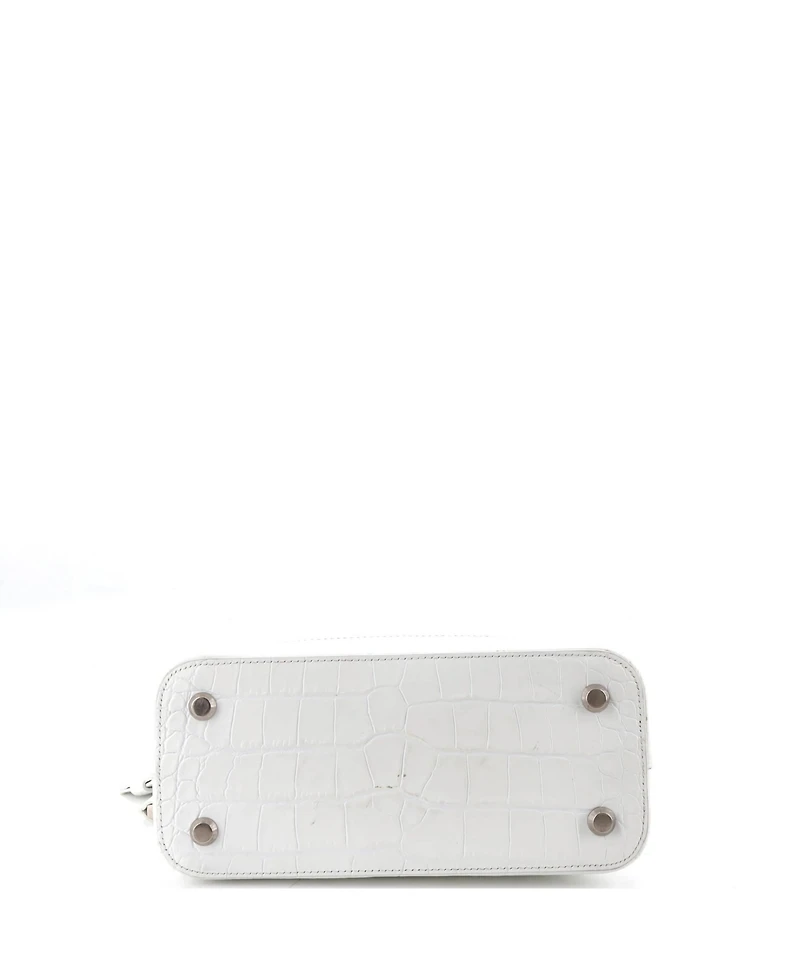 Pre-Owned Balenciaga Small Logo Ville Bag Embossed Leather