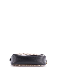 Pre-Owned Gucci Small Gg Marmont Shoulder Bag Diagonal Quilted Gg Canvas with Leather