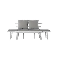 Augusta Home Holly and Martin Dolavon Outdoor Convertible Lounge Chair