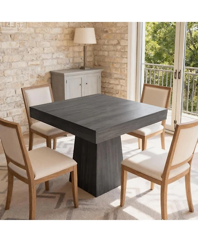gaomon 31.5" Modern Wood Farmhouse Kitchen Square Dining Table for Kitchen, Living Room, Cafe, Apartment, Small Spaces