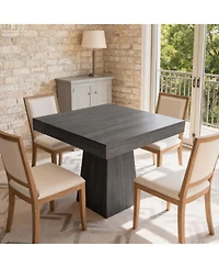 gaomon 31.5" Modern Wood Farmhouse Kitchen Square Dining Table for Kitchen, Living Room, Cafe, Apartment, Small Spaces