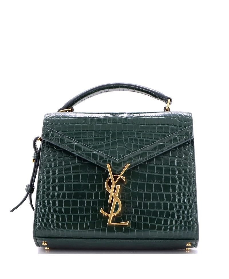 Pre-Owned Saint Laurent Mini Cassandra Top Handle Bag Embossed Leather