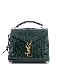Pre-Owned Saint Laurent Mini Cassandra Top Handle Bag Embossed Leather