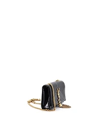 Pre-Owned Saint Laurent Small Classic Monogram Tassel Crossbody Bag Quilted Patent