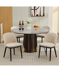 gaomon Wooden Dining Chairs Set of,Modern Fabric Upholstered Dining Room Chair
