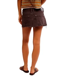 Free People Women's Lainey Low-Rise Mini Skirt