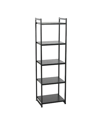 Household Essentials Jamestown 5 Shelf Open Storage Bookshelf