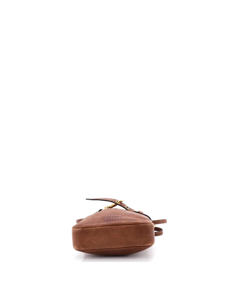 Pre-Owned Miu Miu Mini Aventure Pouch Leather