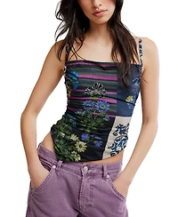 Free People Women's Estella Square Neck Asymmetric Tank Top