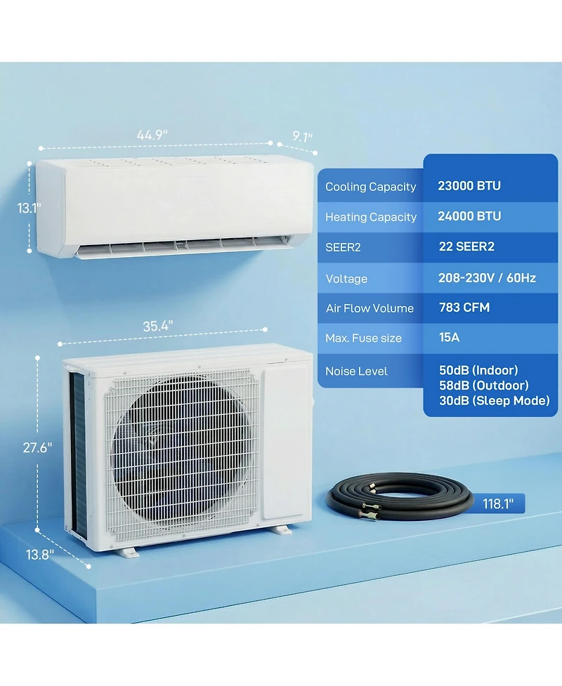 Homcom Btu Mini Split Air Conditioner