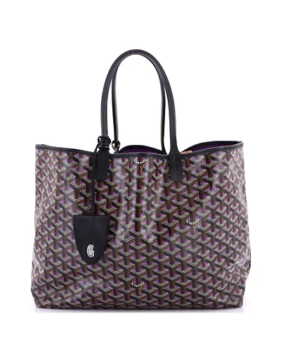 Pre-Owned Goyard Pm Saint Louis Tote Claire Voie Coated Canvas