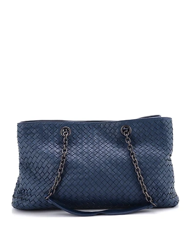 Pre-Owned Bottega Veneta Double Chain Tote Intrecciato Nappa