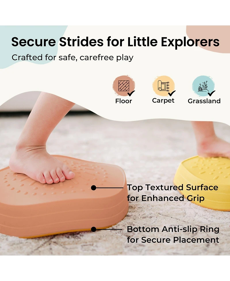 Tiny Land Sensory Stepping Stones Toddler Balance Coordination Toy