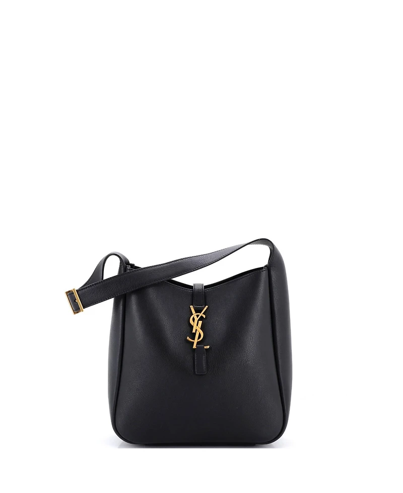 Pre-Owned Saint Laurent Small Le 5 a 7 Supple Hobo Leather