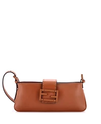 Pre-Owned Fendi Mini Baby B. Shoulder Bag Leather