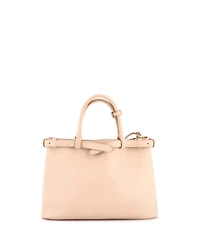 Pre-Owned Prada Medium Double Buckle Belt Tote Bag Leather