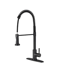 Phying 360 Degree Swivel High Arc Kitchen Faucet Single Handle Temperature Flow Control Pull Out Sprayer Faucet with Automatic