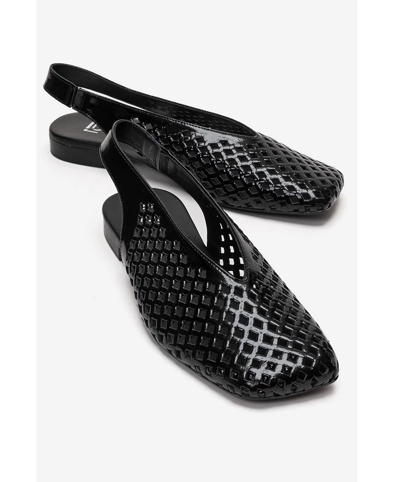 Forever & Always Shoes Women's Delizia Leather Slingback Shoe
