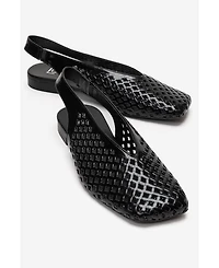 Forever & Always Shoes Women's Delizia Leather Slingback Shoe