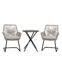 Streamdale Furniture Pe Rattan Outdoor Armchairs with Cushions, Set of 2