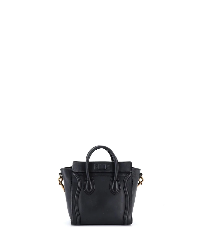 Pre-Owned Celine Nano Luggage Bag Smooth Leather