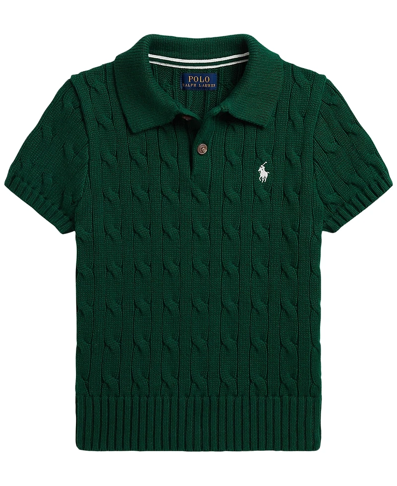 Polo Ralph Lauren Boys' 2T-7 Cable-Knit Cotton Shirt
