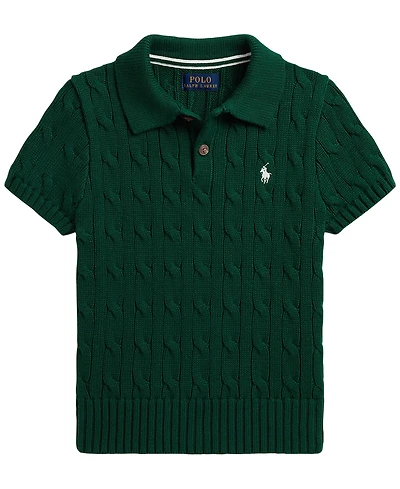 Polo Ralph Lauren Boys' 2T-7 Cable-Knit Cotton Shirt