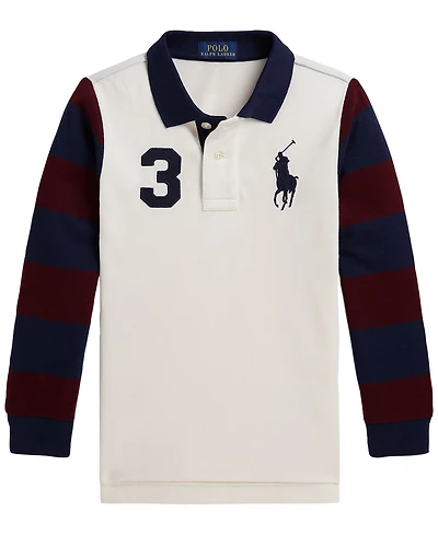 Polo Ralph Lauren Boys' 2T-7 Big Pony Cotton Mesh Shirt