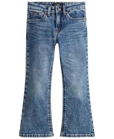 Polo Ralph Lauren Girls' 2T-6X Flared Stretch Denim Jeans