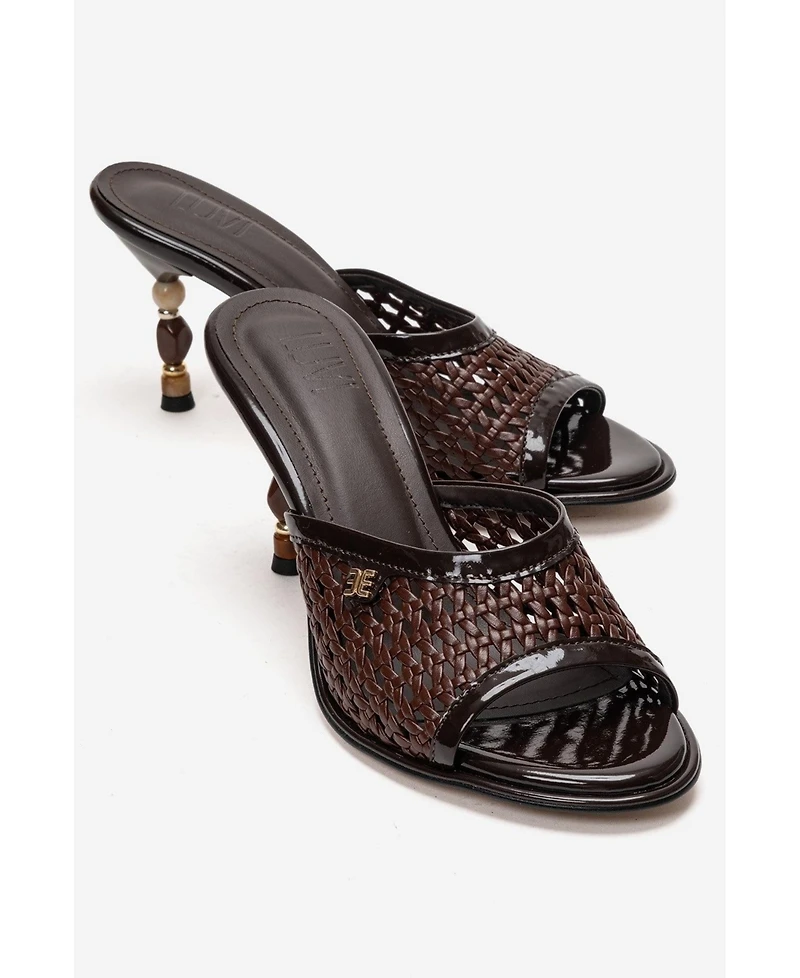 Prologue Shoes Women's Selvian Woven Stiletto Sandal