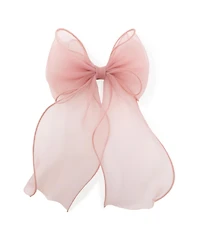 Puttisu Girls Organza Large Bow Clip Gift Set with Tin Case