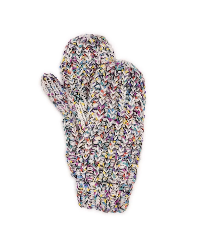 Muk Luks Women's Marled Mitten w/ Colorful Nep