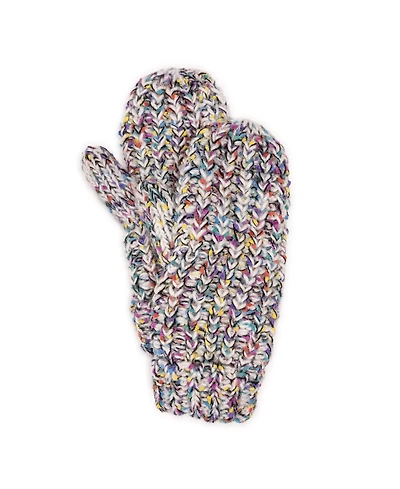 Muk Luks Women's Marled Mitten w/ Colorful Nep