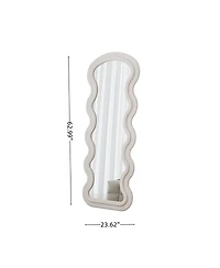 Phying Flannel Full Length Floor Mirror with Stand for Bedroom living room Hanging or Against the Wall